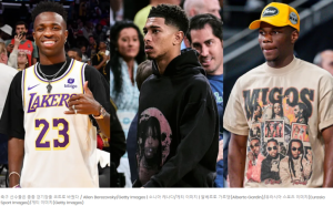 패션 농구장 축구스타 농구 슈퍼스타 방문 nba