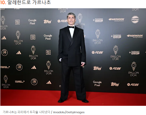 패션 발롱도르 순위 패션스타 축구선수 슈퍼스타 스타일