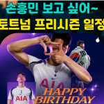 손흥민 토트넘 주장 프리시즌 국내내한 경기 주장