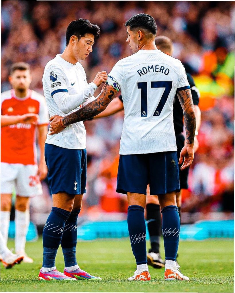 토트넘 손흥민 로메로 주장 리더 축구 프로 영국 epl