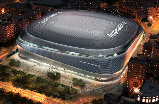 축구 경기장 레알마드리드 스페인 산티아고베르나베우 리모델링 공사