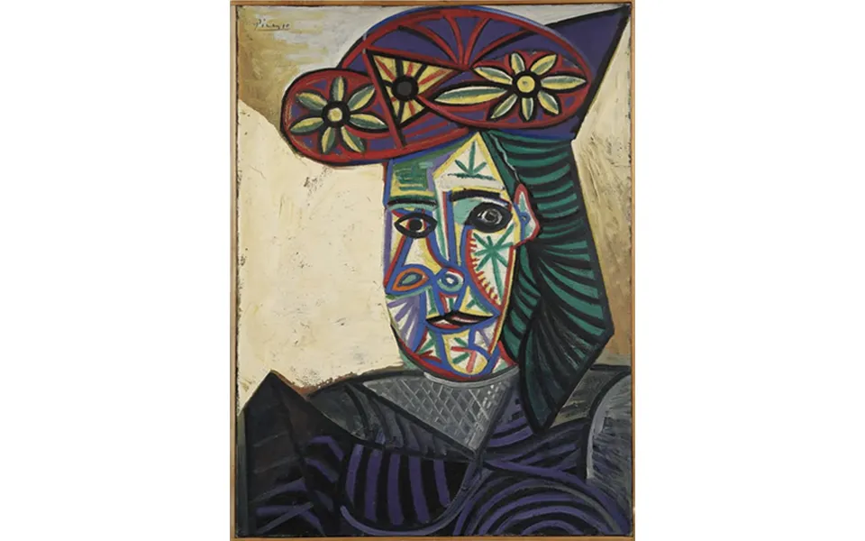 picasso's Woman with a Flower Hat appears after 81 years...fetches KRW 53.6 billion at auction 2 피카소 그림 명화 경매 81년 낙찰 536억원 꽃모자를쓴여인