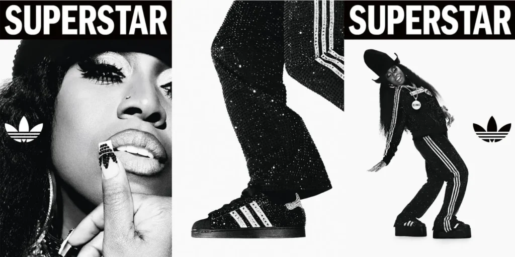 시대를 관통하는 아이콘: 아디다스 오리지널스, '슈퍼스타'의 새로운 이야기 3 아디다스 슈퍼스타 아이콘 디자인 패션 독일 역사 스타일 월드스타 제니 사무엘잭슨 가브리엘 타조토치다운 앤서니에드워즈